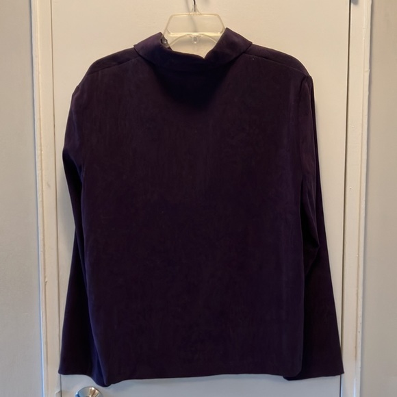 Like New Purple Microsuede Shirt, size 1X - Picture 4 of 5